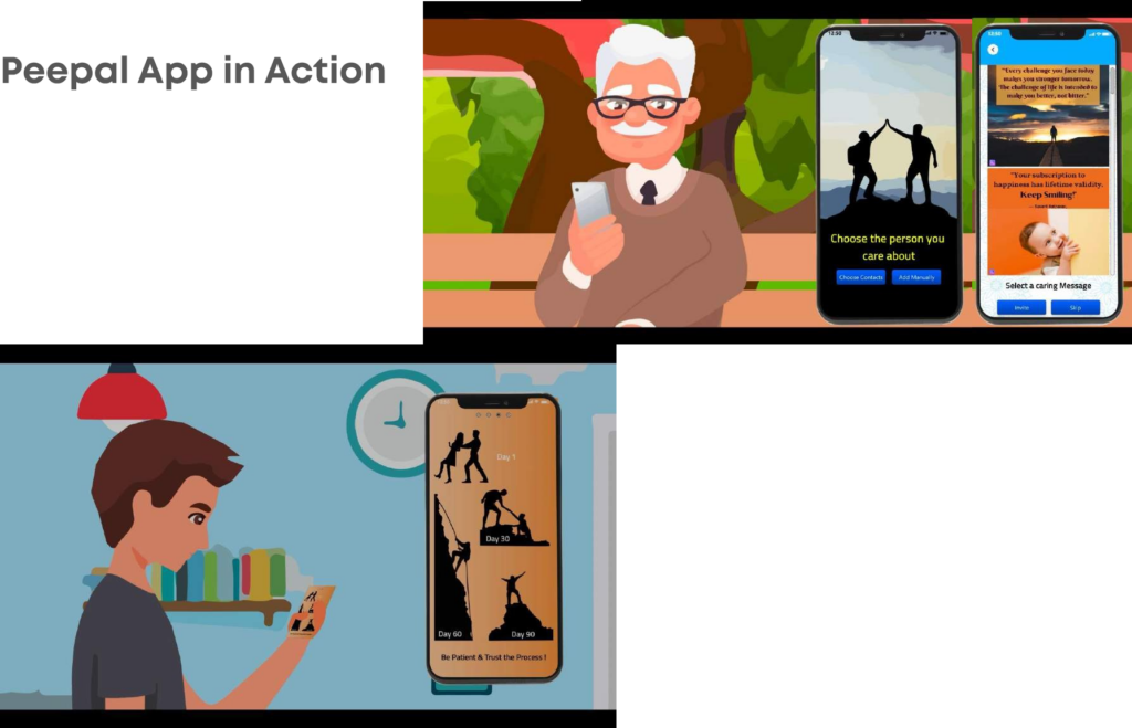 Peepal app screens